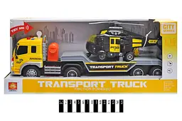 Грузовик с вертолетом инерционная (с музыкой и светом) WY571C - мініатюра 2