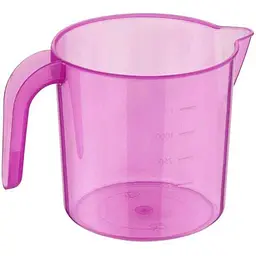 Мірна кружка Asude Plastik 1.5 л прозора мікс (ASD146)