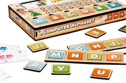 Учебный электронный компьютер PuzzleOk английский алфавит со звуком и светом для детей 4+ (Puz-73914) - миниатюра 5