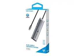 Мультипортовий адаптер Vention Hub 9-in-1 100W (TGVHB) - мініатюра 6