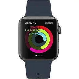 Ремінець Uwatch Silicone Strap for Apple Watch 42/44 mm Midnight Blue - мініатюра 3