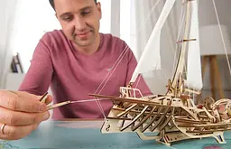 Механічний 3D Пазл Ukrainian Gears Тримаран Меріхобус, 237 елементів (70059) - мініатюра 15