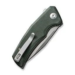 Ніж складаний кишеньковий Civivi Regulatron, (7.6 см) Nitro-V / Micarta темно-зелений - мініатюра 5