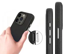 Протиударний чохол Primo Gibrid Armor для Apple iPhone 16 Pro Max Black - мініатюра 4
