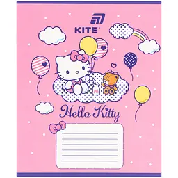 Зошит  Kite HK-2 в косу лінію 12 аркушів рожевий