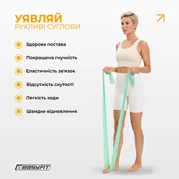 Стрічка для пілатесу EasyFit EPP 0.35 мм м’ятна - мініатюра 2