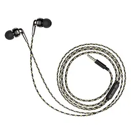 Дротові навушники Hoco M71 Inspiring with mic Hi-Fi, 3.5mm, 1.2m, black - мініатюра 2