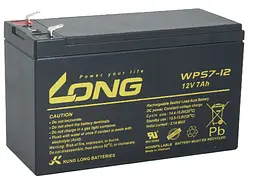 Акумуляторна батарея для ДБЖ Long AGM VRLA 12 V / 7 А*ч (WPS7-12)