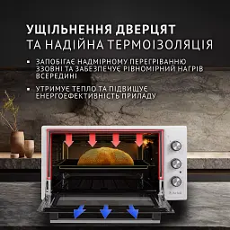 Електрична піч Perfelli SIERRA 48 WHITE - мініатюра 3