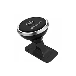Автотримач для телефона Baseus 360° Adjustable Magnetic Phone Mount Сріблястий - мініатюра 3
