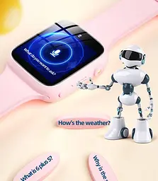 Дитячий смарт годинник Lemfo Y91 з GPS, 4G дзвінками, відеозв’язком, прослуховуванням та кнопкою SOS Рожевий - мініатюра 13