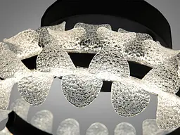 Стильна стельова LED люстра Diasha 2511/400BK чорна 40W з пультом 7 м2 - мініатюра 5