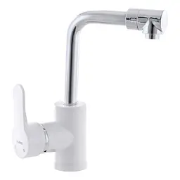 Змішувач для умивальника Plamix Mario-001 white PM0556, Білий