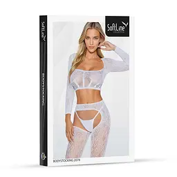 Бодістокінг Bodystocking 2078, white One Size - мініатюра 4