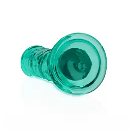 Фалоімітатор RealRock Crystal Clear Realistic Dildo 6'' 14.5 см зелений - мініатюра 4