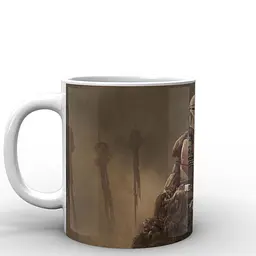 Кухоль GeekLand Зіркові війни Мандалорець Мандалорець верхом Star Wars The Mandalorian TM.04.05 330 мл білий - мініатюра 3