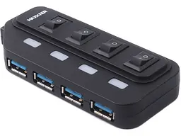 Мультипортовий адаптер Maxxter 4-port USB 2.0 (HU2A-4P-AC-02)