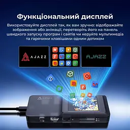 USB-Хаб Ajazz 8 в 1 (AKP01E-B) - мініатюра 9