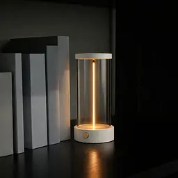 Настільний світильник з магнітною ниткою, від USB, 19х7см Білий - мініатюра 2