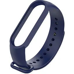 Ремінець для фітнес-браслета Lemfo для Xiaomi Mi Band 5, 6, 7 темно-синій