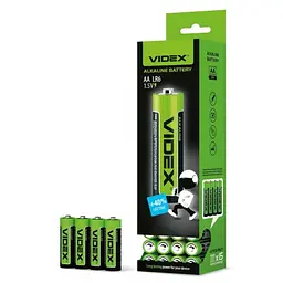 Батарейка Videx LR06 (AA) box 4шт (60/720) (988)