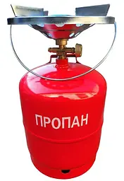Кемпінговий комплект (газовий балон та пальник) A003 (5кг 12л) - мініатюра 3