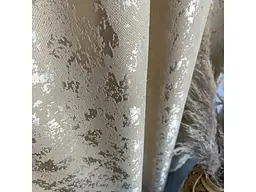 Льняні мармурові штори бежевого кольору 2шт. 150х270 на тасьмі ALBO pbe0052410 - мініатюра 8