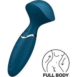 Вібромасажер Satisfyer Mini Wand-er Blue - мініатюра 2