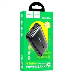 Портативна батарея Power Bank Hoco DB06 Max VIATOR 2 USB/Xiaomicro/Type-C 20.000mAh Black - мініатюра 2