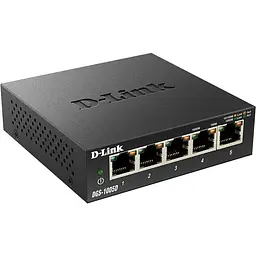 Комутатор D-Link DGS-1005D 5 LAN 10/100/1000Mb - мініатюра 3