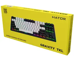 Клавіатура ігрова механічна HATOR HTK-560ENG US Layout Black Gravity TKL Orange - мініатюра 9