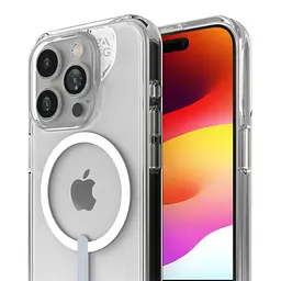 Оригінальний протиударний чохол Gear4 Crystal Palace MagSafe для iPhone 15 Pro Max Прозорий - мініатюра 9