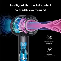 Фен Hoco DAR31 Wave high-speed negative ion hair dryer 5 насадок 1500W - мініатюра 8