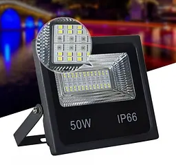 Ліхтар вуличний прожектор RGB керування через Bluetooth світильник Smart LED 7982 IP66 50 W