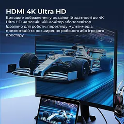USB-Хаб Ajazz 8 в 1 (AKP01E-B) - мініатюра 7