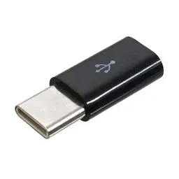 Перехідник Type-C (M) - microUSB 2.0 (F), чорний, Patron (PN-MIC -Type-C)