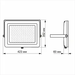 Прожектор Videx Premium LED 150W 5000K (VL-F1505W) - мініатюра 3