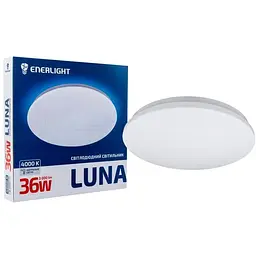 Cвітильник стельовий світлодіодний Enerlight Luna, 36Вт, 4000К, 400х50 мм (LUNA36SMD80N) - мініатюра 2