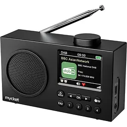 Портативне радіо Mycket DAB, цифрові радіоприймачі DAB Plus з Bluetooth, USB-перезаряджувані FM-радіоприймачі, невелике радіо