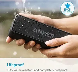 Портативна акустика Anker SoundCore 2 Black (A3105014) - мініатюра 2