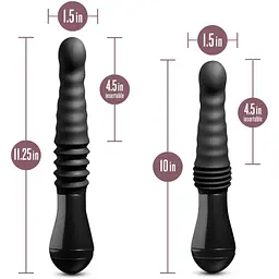 Пульсатор Blush Temptasia - Lazarus Thrusting Dildo - Black - мініатюра 5