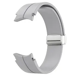 Ремінець для Samsung Galaxy Watch 5 44mm - сірий ширина кріплення 20мм силікон Watchbands Cls (W15-2WB62143697) - мініатюра 3