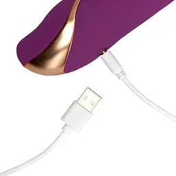 Вібратор-кролик Loveline Orchidee Purple 24 см (фіолетовий) - мініатюра 20