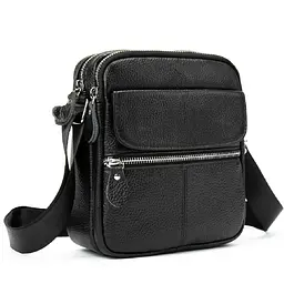 Шкіряний чоловічий месенджер на два відділення Tiding Bag M56-1189A