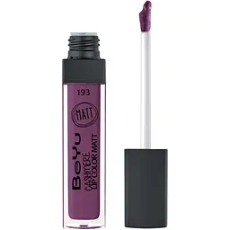 Блиск для губ BeYu Cashmere матовий відтінок 193 Very Berry 6.5 мл - мініатюра 2