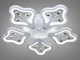 Стельова LED-люстра з диммером та підсвічуванням, 95W - мініатюра 2
