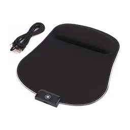Килимок для мишки Maxxter MMP-LEDPAD-BK RGB Black (MMP-LEDPAD-BK)