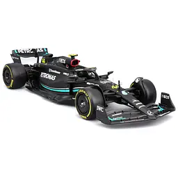 Автомодель з фігуркою – MERCEDES-AMG PETRONAS F1 W15 (2024) (1:24) Bburago 18-28069 (#44) - мініатюра 7