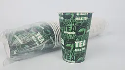 Склянки паперові одноразові 340 мл Юніта TEA зелений (50 шт.)