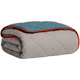 Покривало Cosas TAUPE STONE CS8 200х220 см стьобане двостороннє на ліжко та диван (Blanket_84Quartz_68Sky_kt_103Orange_200x220)